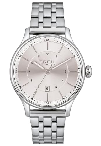 Breil Uhr Herren Classy Ziffernblatt Silber Bewegung NUR Zeit Quartz e Bracelet Stahl Silber EW0644 von Breil