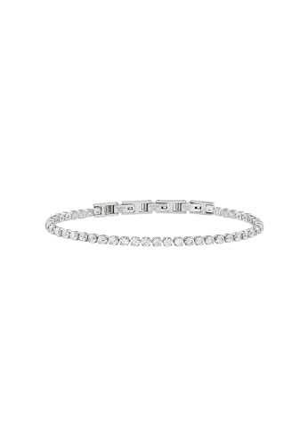 Breil TJ3593 Schmuck Kollektion TENNIS, Damen-Armbänder aus Stahl, Farbe Silber, Weiß, Einheitsgröße mit Zirkonia - TJ3593 von Breil