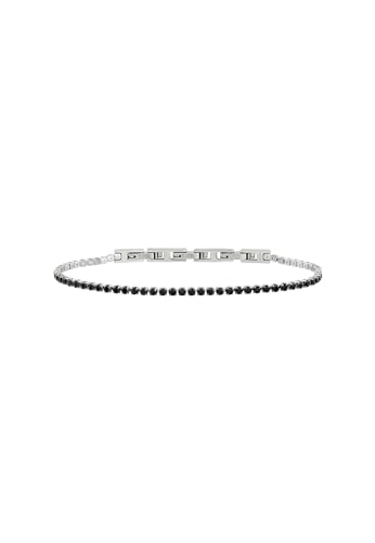 Breil TJ3594 Schmuck Kollektion TENNIS, Damen-Armbänder aus Stahl, Farbe Silber, Schwarz, Einheitsgröße mit Zirkonia von Breil