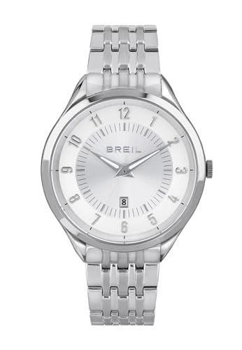 Breil Uhr Damen Arbiter Ziffernblatt Silber Bewegung NUR Zeit Quartz e Bracelet Stahl Silber TW1864 von Breil