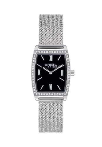 Breil Uhr Damen Althea Ziffernblatt Weiss Bewegung NUR Zeit Quartz e MESH Stahl Silber EW0745 von Breil