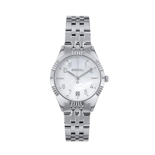 Breil Uhr Damen Stand Out Ziffernblatt Weiss Bewegung NUR Zeit Quartz e Bracelet Stahl Silber TW1993 von Breil
