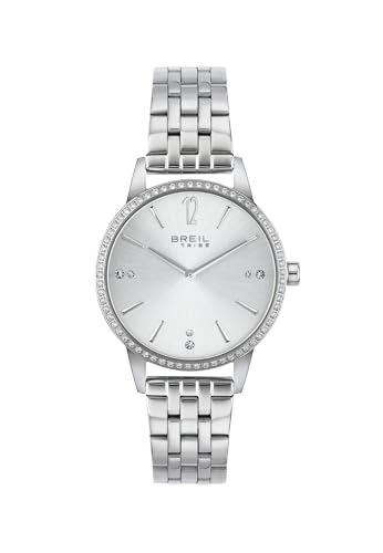 Breil Uhr Damen Twinkle Sky Ziffernblatt Silber Bewegung NUR Zeit Quartz e Bracelet Stahl Silber EW0647 von Breil