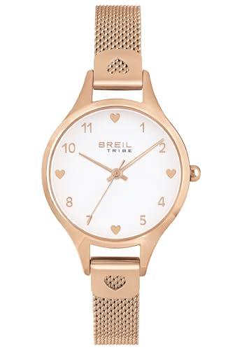 Breil Uhr Damen UPBEAT Ziffernblatt Weiss Bewegung NUR Zeit Quartz e MESH Farbiger Stahl PINK Gold EW0523 Breil Uhr Damen UPBEAT Ziffernblatt Weiss Bewegung NUR Zeit Quartz e MESH Farbiger Stahl PINK Gold EW0523 von Breil
