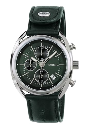 Breil Uhr Herren BEAUBOURG Ziffernblatt GRÜN Bewegung Chrono Quartz e GÜRTEL KALB Leder GRÜN TW1515 von Breil