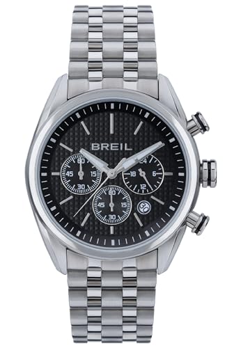 Breil Line Up Herren Armbanduhr mit Armband aus Edelstahl in der Farbe: Silber, Gehäusedurchmesser: 43 mm, TW1986 von Breil