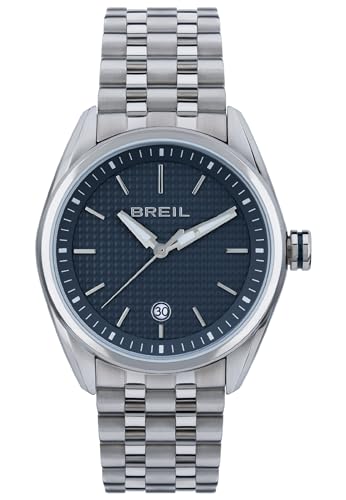 Breil Uhr Herren LINE UP Ziffernblatt SCHWARZ Bewegung Chrono Quartz e Bracelet Stahl Silber TW1986 von Breil