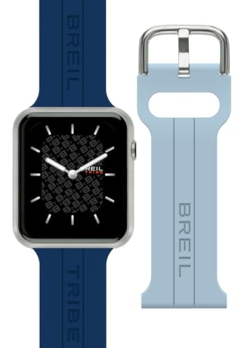 Breil Unisex Smartwatch SBT-X mit Silikonarmbänder in der Farbe Blau, Schutzklasse: IP68, Gehäusegröße: 41 mm, EW0670 von Breil