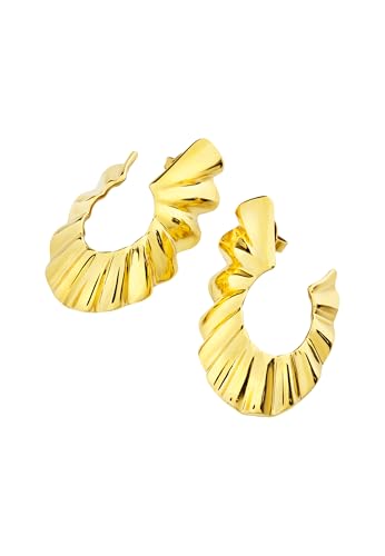 Juwel BREIL Sammlung PLISSE', OHRRINGE aus DAMEN in SILBER UND EDELSTAHL Farbe GOLD messen EINZIGARTIG - TJ3794 von Breil