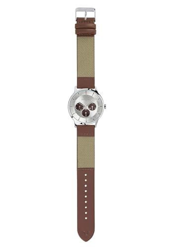 Breil Uhr Herren TWENTY20 Ziffernblatt Silber Bewegung Multifunktion Quartz e GÜRTEL KALB Leder BRAUN TW1733 von Breil