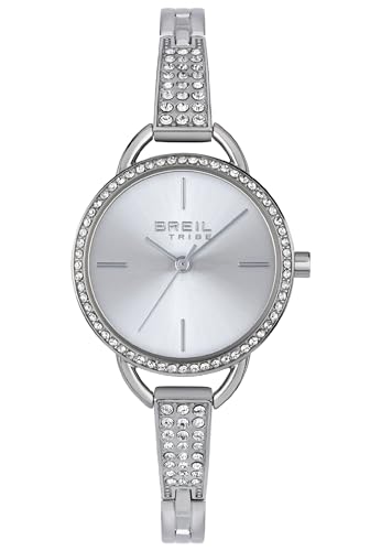 Breil Damen Armbanduhr Caroline in der Farbe Silber mit Metallarmband, Gehäusedurchmesser: 29 mm, EW0558 von Breil