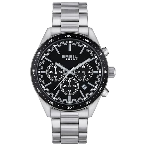 Breil Uhr Herren Fast Ziffernblatt SCHWARZ Bewegung Chrono Quartz e Bracelet Stahl Silber EW0570 Breil Uhr Herren Fast Ziffernblatt SCHWARZ Bewegung Chrono Quartz e Bracelet Stahl Silber EW0570 von Breil