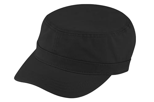 Breiter Baseball Army-Cap Baumwolle UV-Schutz 50+ Marine Schwarz 57 von Breiter