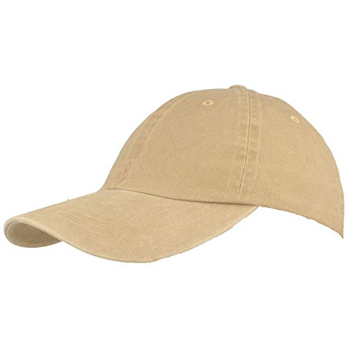 Breiter Baseball Cap Basecap Sonnen Kappe 100% Baumwolle Größenverstellbar & Waschbar von Breiter