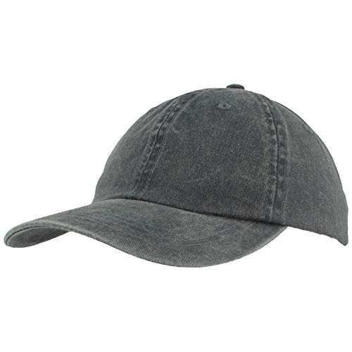 Breiter Baseball Cap Basecap Sonnen Kappe 100% Baumwolle Größenverstellbar & Waschbar - Jeans von Breiter