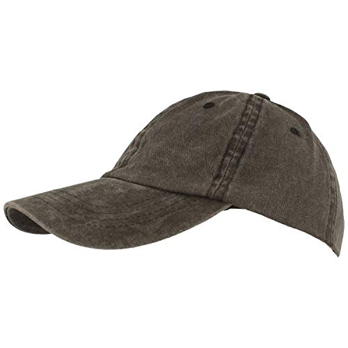 Breiter Baseball Cap Basecap Sonnen Kappe 100% Baumwolle Größenverstellbar & Waschbar von Breiter