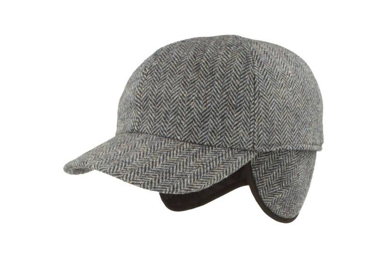 Breiter Baseball Cap mit Fischgrätmuster und Ohrenschutz von Breiter