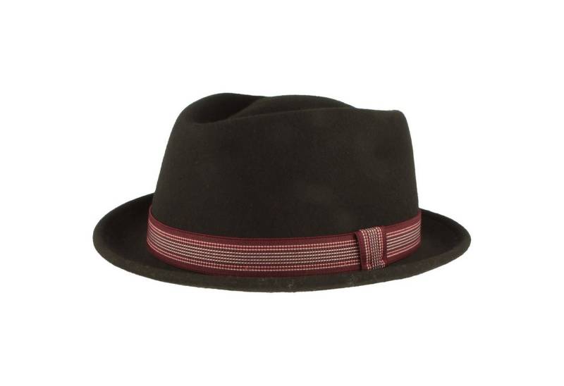 Breiter Filzhut Diamond mit gestreiftem Stretch-Band von Breiter