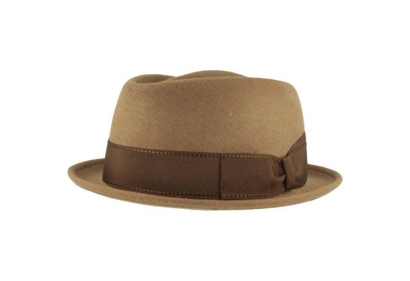 Breiter Filzhut Knautschbarer Diamond mit Steppnaht Garnitur von Breiter