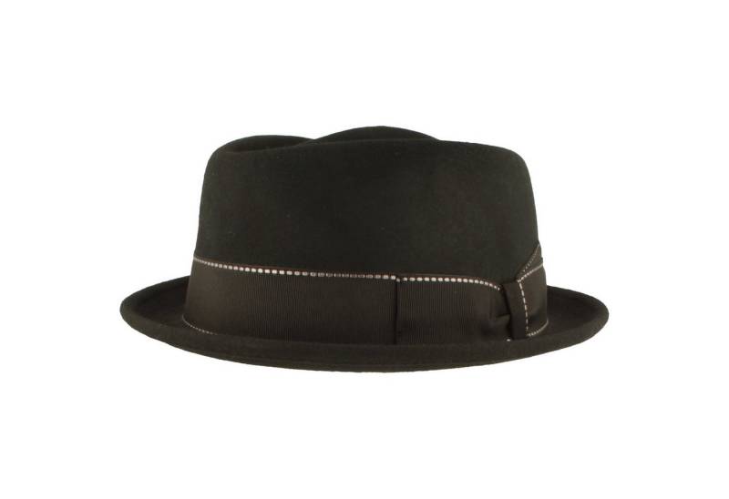 Breiter Filzhut Knautschbarer Diamond mit Steppnaht Garnitur von Breiter
