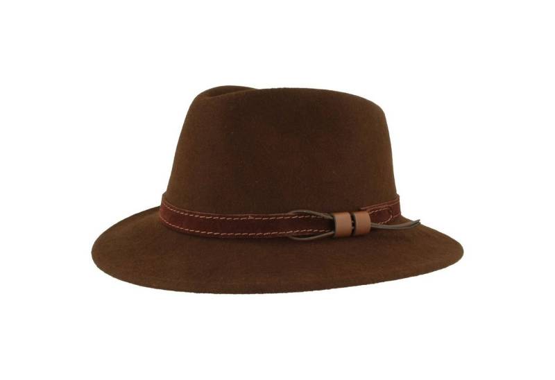 Breiter Filzhut Rollbarer Outdoor mit Leder-Band von Breiter