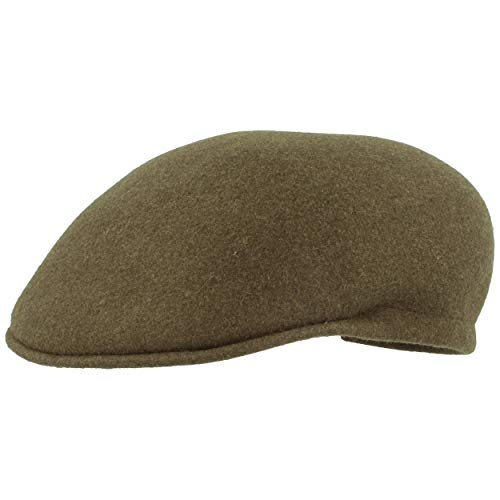 Breiter Herren Schiebermütze mit Ohrenklappen Flatcap Schirmmütze – aus 100% Wolle – Wasserabweisend & Knatschbar - Hautfreundlich & Bequem von Breiter