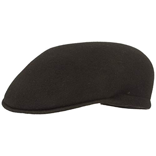 Breiter Herren Schiebermütze mit Ohrenklappen Flatcap Schirmmütze – aus 100% Wolle – Wasserabweisend & Knatschbar - Hautfreundlich & Bequem von Breiter