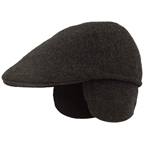 Breiter Herren Winter Schiebermütze, Flatcap, Schirmmütze, Wolle, ausklappbarer Ohrenschutz, Hautfreundlich von Breiter