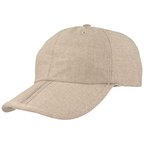 Breiter Klappbare Baseball Cap, Basecap mit UV-Schutz 80, Taupe, M von Breiter