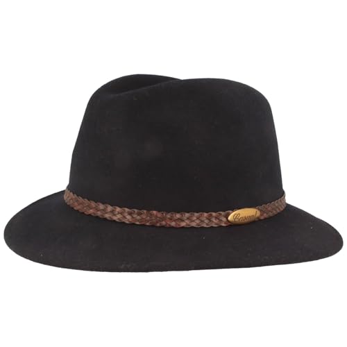 Breiter Rollbarer Filz-Hut Outdoor Trekking Wollhut 100% Wolle Marine 56 von Breiter