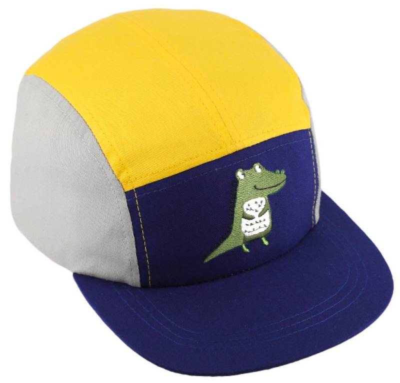 Fiebig Schiebermütze Bunte Kinder Kappe mit Krokodil-Stick von Fiebig