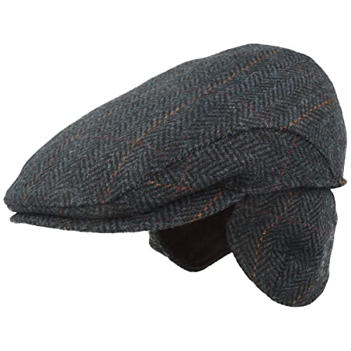 Breiter Schiebermütze Ohrenklappen Flatcap Newsboy Cap 100% Wolle Blau 65 Breiter Schiebermütze Ohrenklappen Flatcap Newsboy Cap 100% Wolle Blau 65 von Breiter