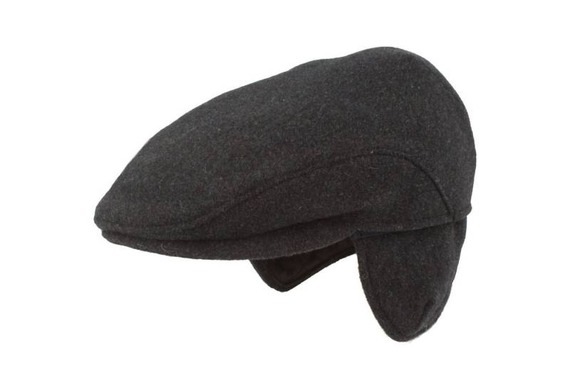 Breiter Schiebermütze Schlichte Flatcap mit Ohrenklappen warm von Breiter
