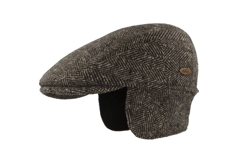 Fiebig Schiebermütze im Fischgrätmuster mit Ohrenschutz von Fiebig