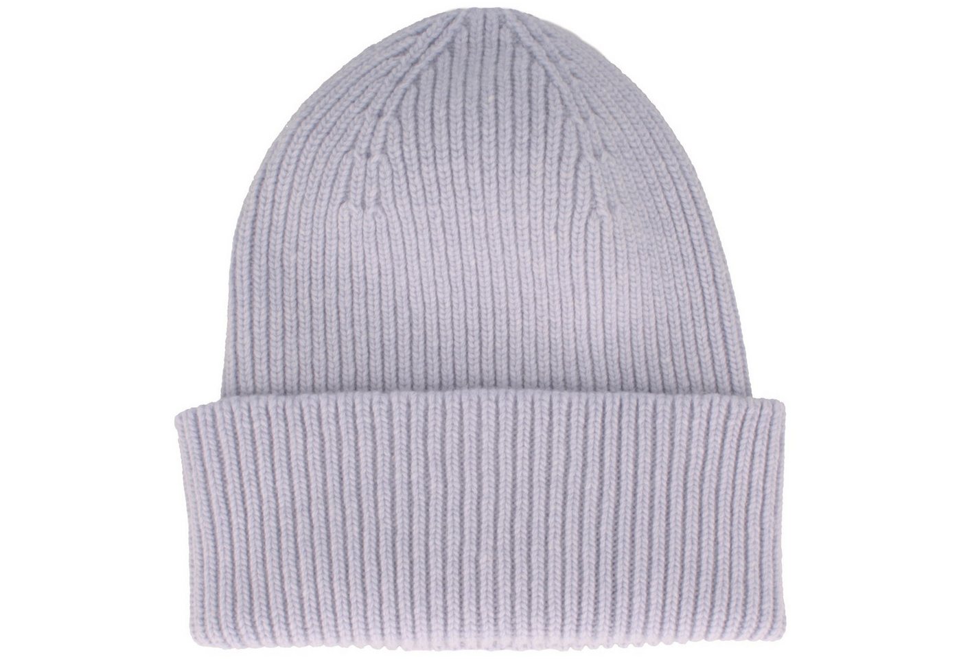Breiter Strickmütze Strickmütze mit Umschlag aus feiner Merinowolle von Breiter