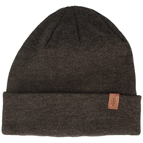 Breiter Strickmütze Wintermütze Beanie Mütze mit weichem Thinsulate-Futter Grau One Size von Breiter