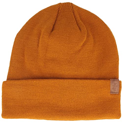 Breiter Strickmütze Wintermütze Beanie Mütze mit weichem Thinsulate-Futter Ocker One Size von Breiter