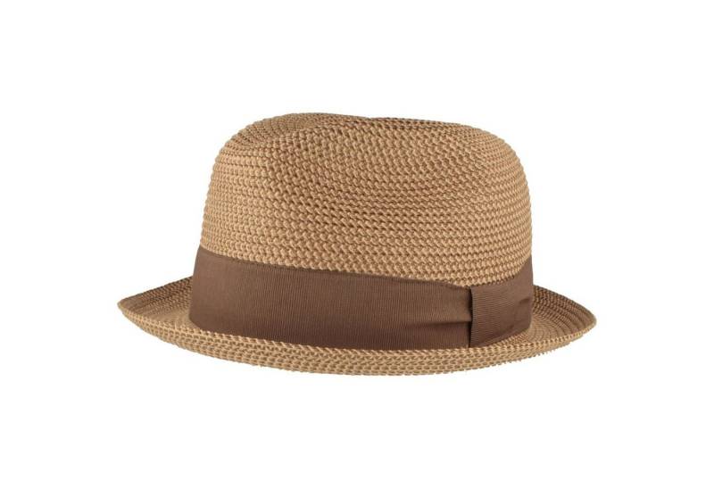 Breiter Strohhut Knautschbarer melierter Player von Breiter