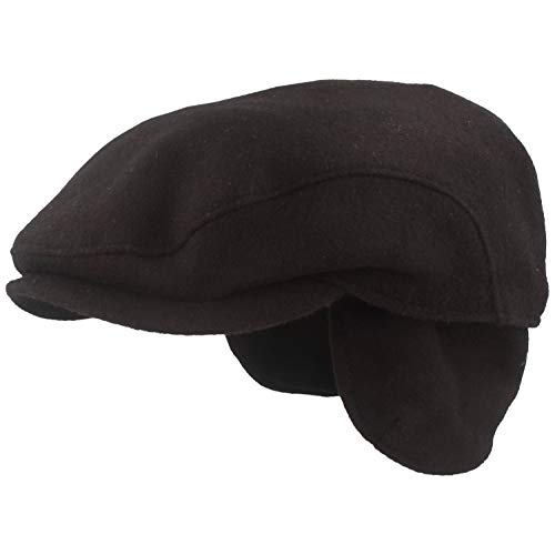 Breiter - Winter Schiebermütze | Flatcap | Schirmmütze mit Gore-TEX® Membran & ausklappbarem Ohrenschutz – aus Wolle mit weichem Innenfutter von Breiter