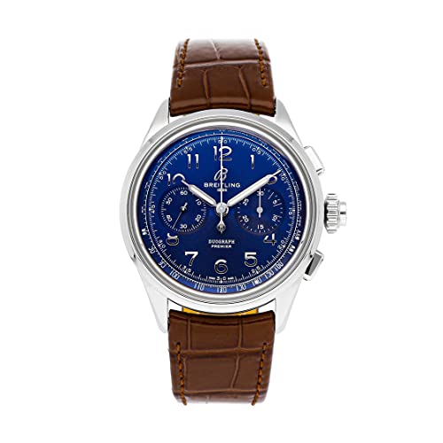 Breitling Herren Premier B15 Duograph Chronograph Automatik blaues Zifferblatt Uhr AB1510171C1P1 Chronograph, Chronograph von Breitling