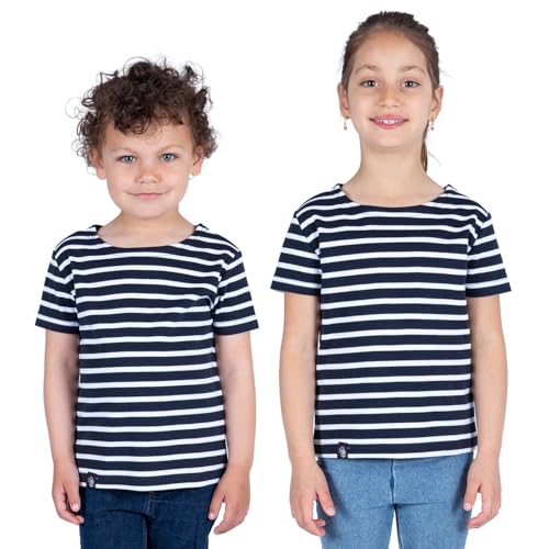 Breizh Ocean,GARLAN ENF, Matrosen-T-Shirt aus Dicker Bio-Baumwolle, Junge oder Mädchen, gestreiftes T-Shirt - Mixed - von 1 bis 14 Jahren von Breizh Ocean