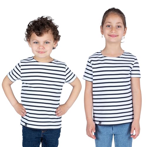 Breizh Ocean,GARLAN ENF, Matrosen-T-Shirt aus Dicker Bio-Baumwolle, Junge oder Mädchen, gestreiftes T-Shirt - Mixed - von 1 bis 14 Jahren von Breizh Ocean
