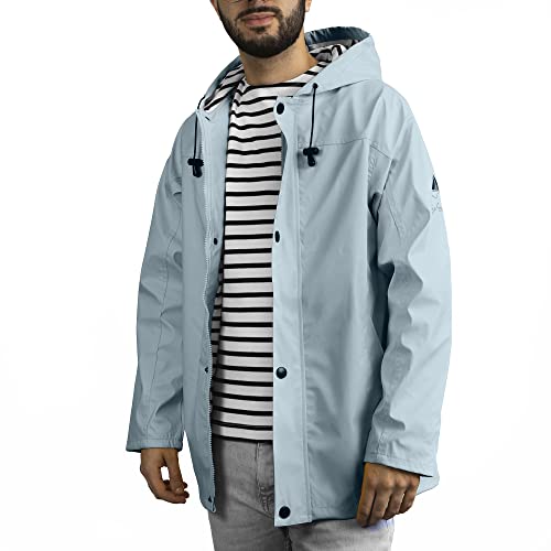 Breizh Ocean - ARMOR- Unisex Regenmantel für Erwachsene - Friesennerz - Wetterschutz-Regenmantël - Wasserdichte Regenjacke mit Kapuze - Große Größen von XS bis 4XL erhältlich von Breizh Ocean