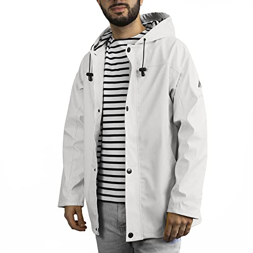 Breizh Ocean - ARMOR- Unisex Regenmantel für Erwachsene - Friesennerz - Wetterschutz-Regenmantël - Wasserdichte Regenjacke mit Kapuze - Große Größen von XS bis 4XL erhältlich von Breizh Ocean