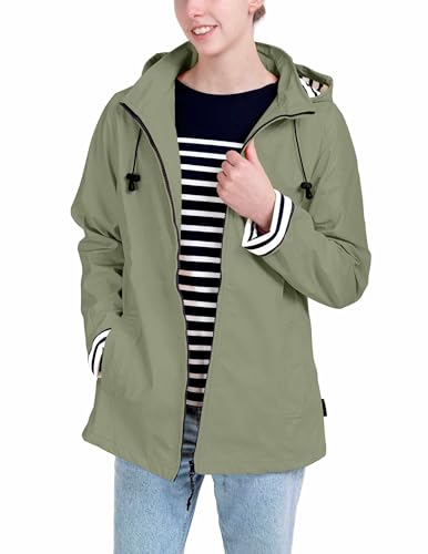 Breizh Ocean - Gewachst Wasserdicht ERQUY, Passform mit gestreifter Innenseite - Damen - von XS bis 4XL von Breizh Ocean