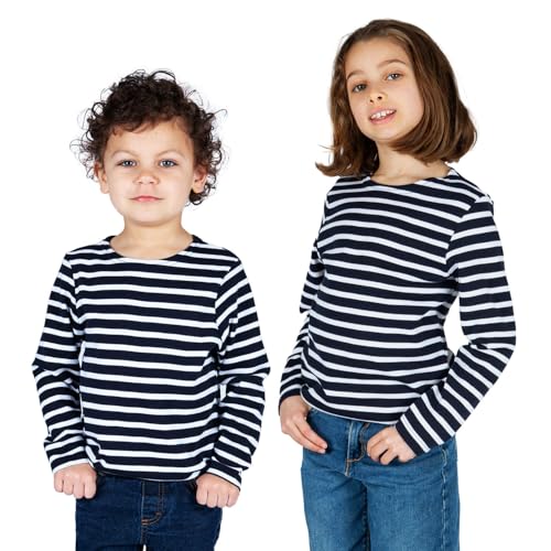 Breizh Ocean - Matrosenhemd aus Bio-Baumwolle, GUER ENF, gestreiftes T-Shirt – Unisex, Jungen oder Mädchen – von 1 Jahr bis 14 Jahren von Breizh Ocean
