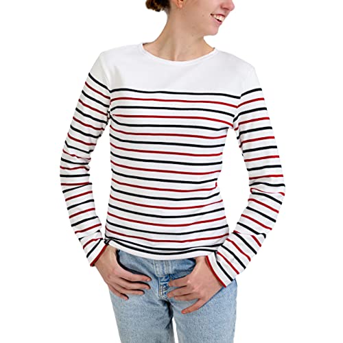 Breizh Ocean - Piriac Matrosen-Shirt, gestreift, dick, aus Bio-Baumwolle – Damen – XS bis 4XL von Breizh Ocean