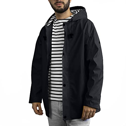 Breizh Ocean - Regenmantel ARMOR, gestreiftes Marineinterieur - Gemischt, männlich oder weiblich - von XS bis 4XL Breizh Ocean - Regenmantel ARMOR, gestreiftes Marineinterieur - Gemischt, männlich oder weiblich - von XS bis 4XL von Breizh Ocean