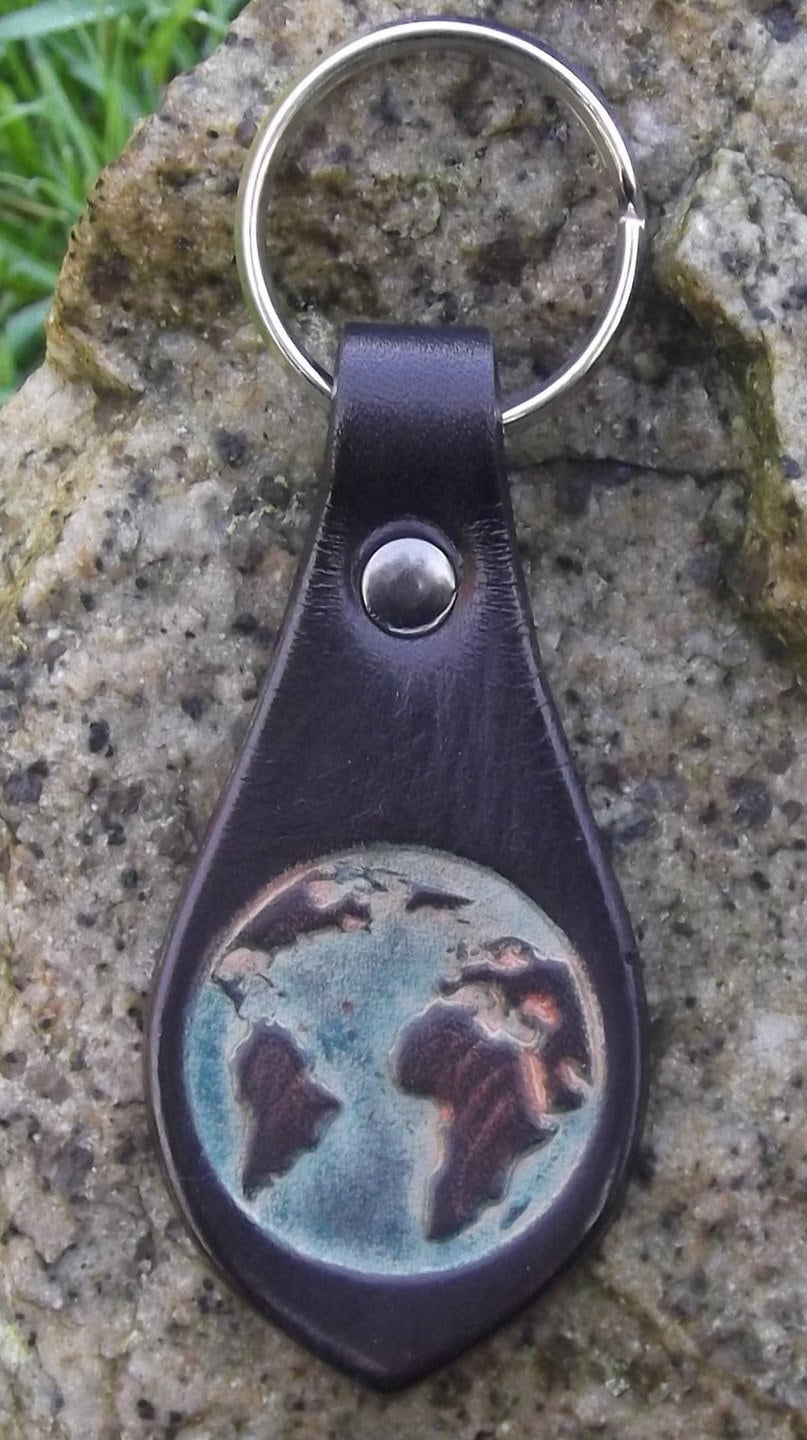 Erddekoration Leder Schlüsseltür, Schwarz | 16 Farben Zur Auswahl von Breizhler