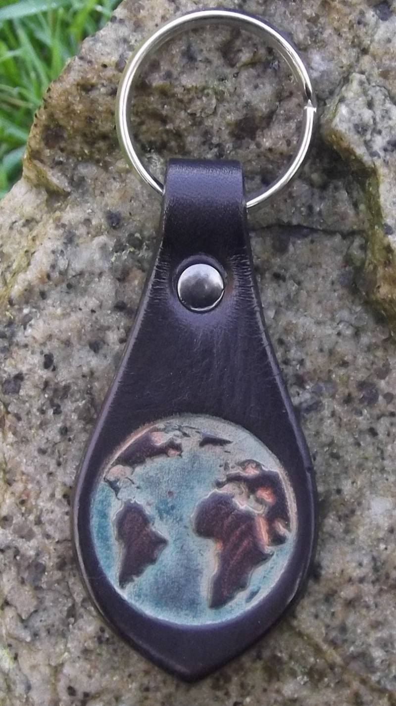 Erddekoration Leder Schlüsseltür, Schwarz | 16 Farben Zur Auswahl von Breizhler